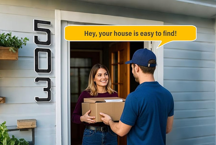 Solar-Powered House Numbers