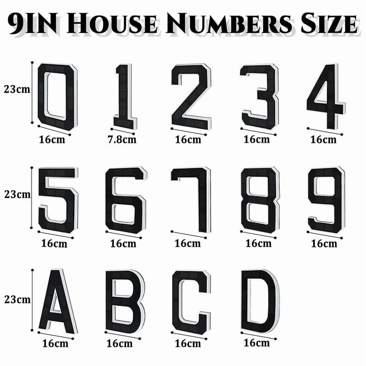 Solar-Powered House Numbers