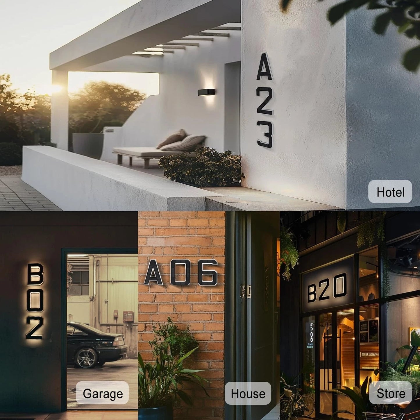 Solar-Powered House Numbers