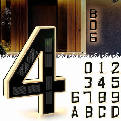Solar-Powered House Numbers