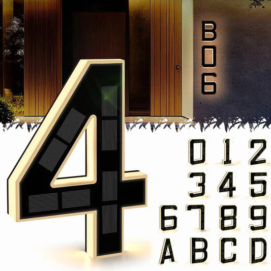 Solar-Powered House Numbers