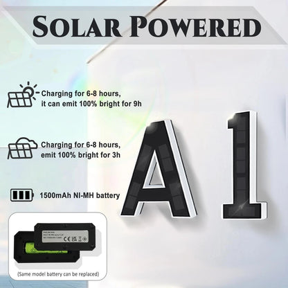 Solar-Powered House Numbers